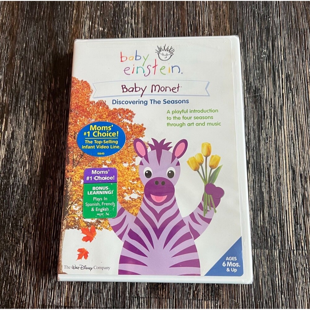 Baby Einstein Baby Monet Discovering The Seasons DVD 6 Months & Older Sealed NEW